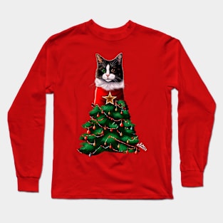 Meowy Christmas Long Sleeve T-Shirt